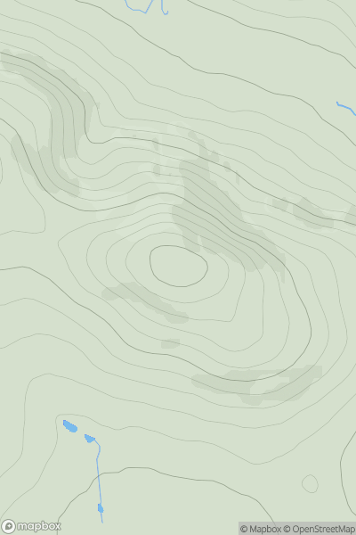 Thumbnail image for Hill of Christ's Kirk showing contour plot for surrounding peak