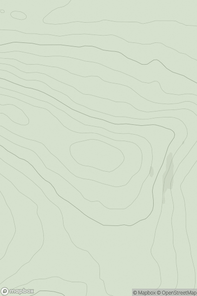 Thumbnail image for Hill of Corrachree showing contour plot for surrounding peak