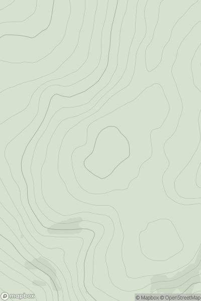 Thumbnail image for Tyrebagger Hill showing contour plot for surrounding peak