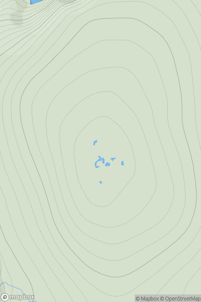 Thumbnail image for Hermaness Hill showing contour plot for surrounding peak