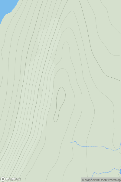 Thumbnail image for Hill of Hamarsland showing contour plot for surrounding peak