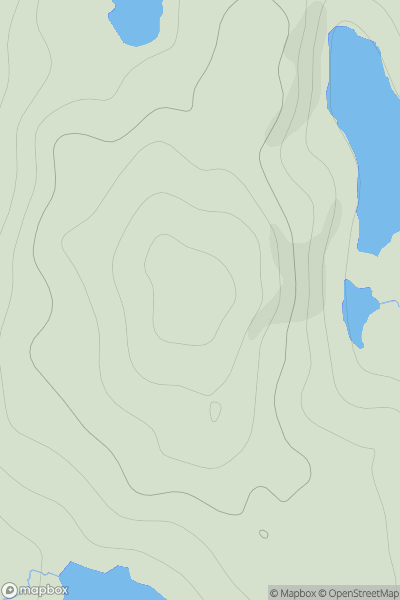 Thumbnail image for Hill of Gardin showing contour plot for surrounding peak