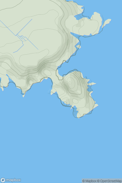 Thumbnail image for Sheep Rock showing contour plot for surrounding peak