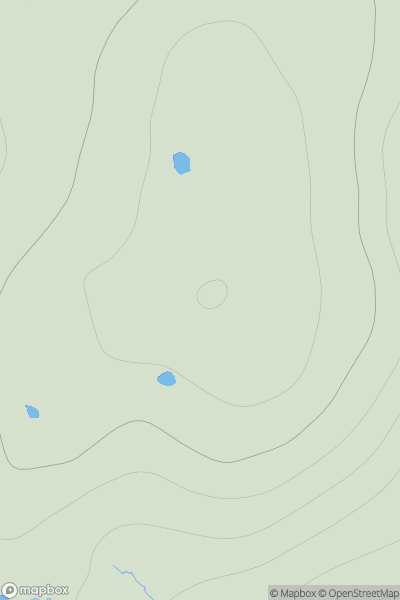 Thumbnail image for Hill of Colvadale showing contour plot for surrounding peak