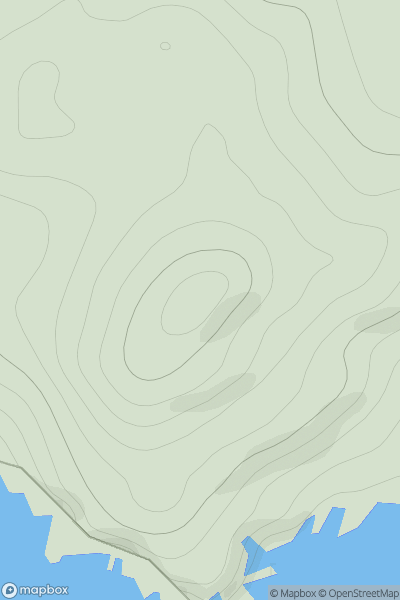 Thumbnail image for Ward of Clett showing contour plot for surrounding peak