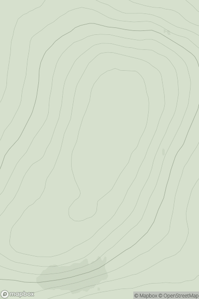 Thumbnail image for Greeny Hill showing contour plot for surrounding peak
