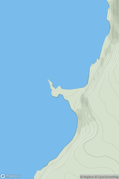 Thumbnail image for Old Man of Hoy showing contour plot for surrounding peak
