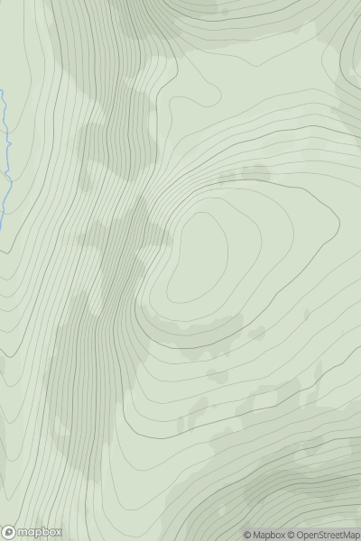 Thumbnail image for Teinneasabhal (Teinnasval) showing contour plot for surrounding peak