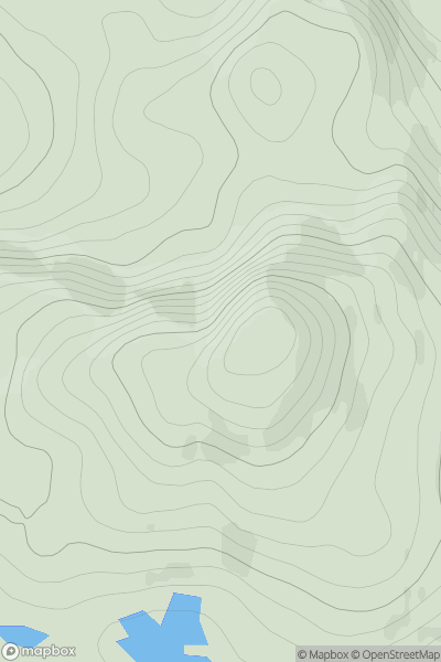 Thumbnail image for Tarain Mor (Tarain) showing contour plot for surrounding peak