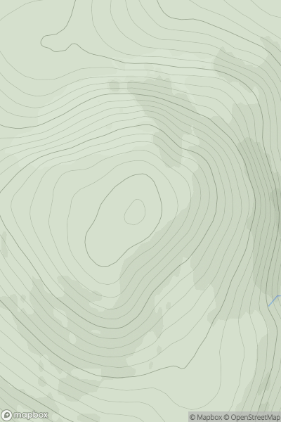 Thumbnail image for Beinn a' Mhuil showing contour plot for surrounding peak