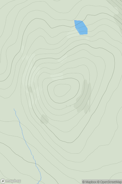 Thumbnail image for Coltraiseal Beag (Caultrashal Beag) showing contour plot for surrounding peak