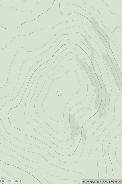 Thumbnail image for Beinn Mothal (Ben Mohal) showing contour plot for surrounding peak