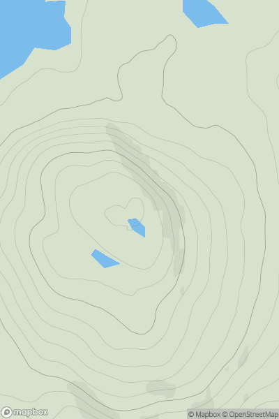 Thumbnail image for Beinisbhal (Benisval) showing contour plot for surrounding peak