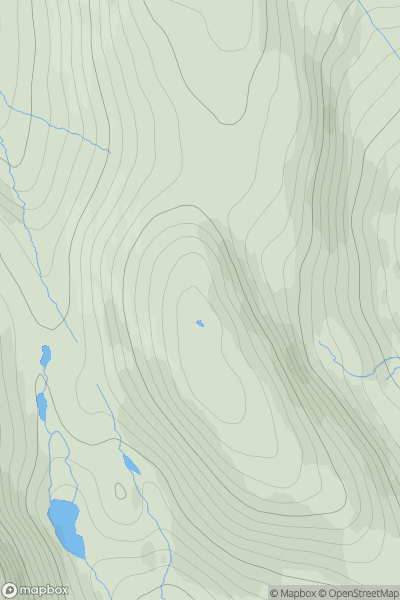 Thumbnail image for Ceann Reamhar na Sroine showing contour plot for surrounding peak