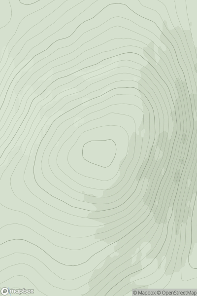 Thumbnail image for Monamenach showing contour plot for surrounding peak