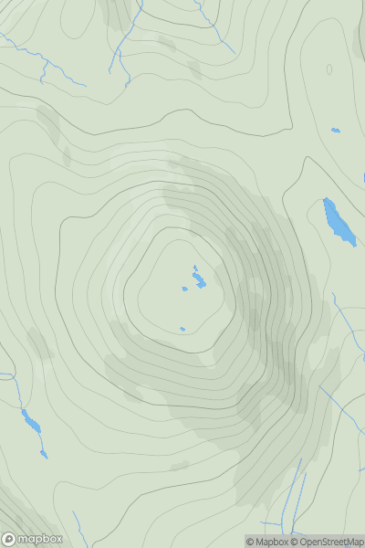Thumbnail image for Cleit Ard (Clett Ard) showing contour plot for surrounding peak