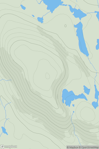 Thumbnail image for Stoicleit an Ear (Stocleit an Ear) showing contour plot for surrounding peak