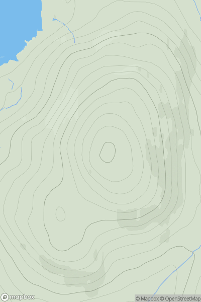 Thumbnail image for Cleit Niosaboist (Clett Nisabost) showing contour plot for surrounding peak