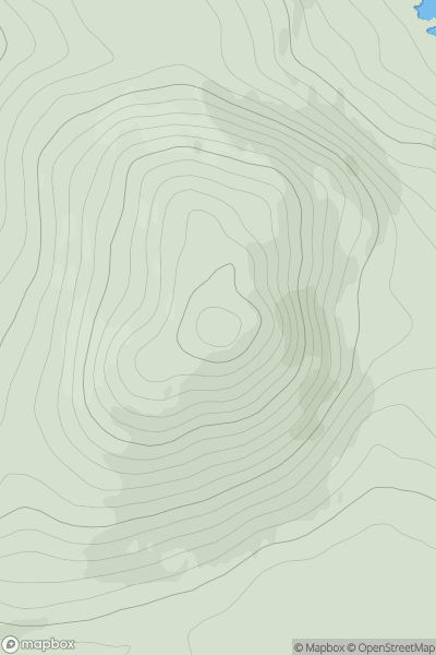 Thumbnail image for Heabhal (Sheaval) showing contour plot for surrounding peak