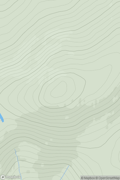 Thumbnail image for Mount Battock showing contour plot for surrounding peak