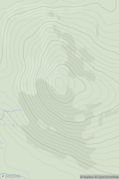 Thumbnail image for Beinn Mhartainn (Ben Mhartainn) showing contour plot for surrounding peak