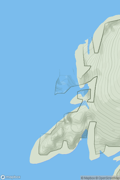 Thumbnail image for Arnamuil (Arnamul) showing contour plot for surrounding peak