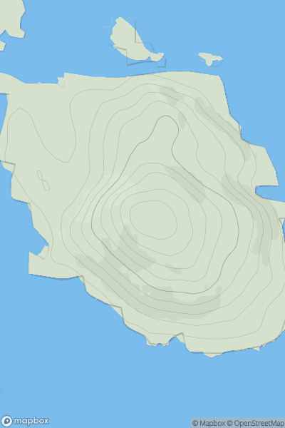 Thumbnail image for Fuidheigh (Fuiay) showing contour plot for surrounding peak