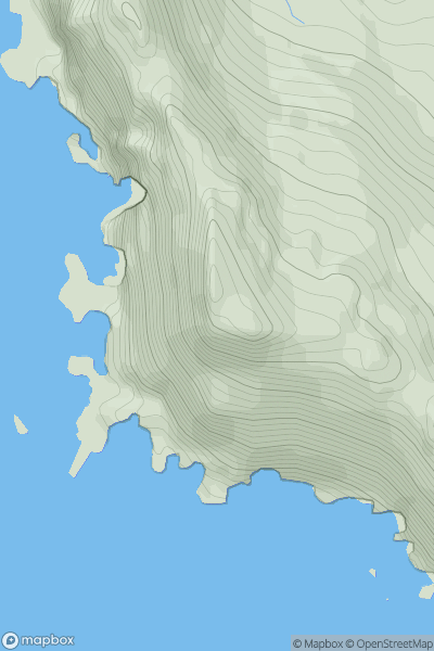 Thumbnail image for Mullach Bi showing contour plot for surrounding peak