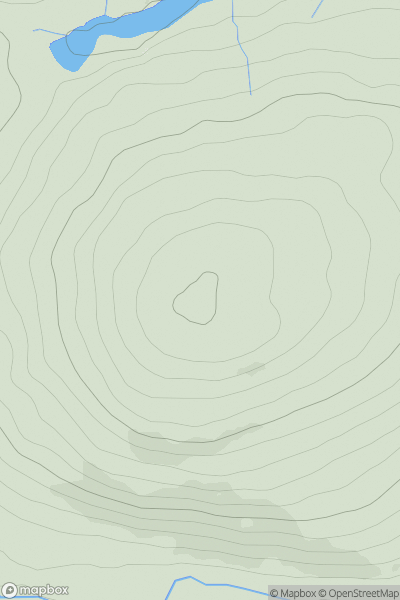 Thumbnail image for Dundaff Hill showing contour plot for surrounding peak