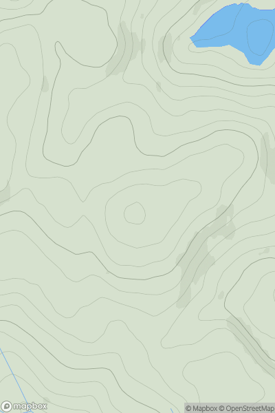 Thumbnail image for Lumbennie Hill showing contour plot for surrounding peak