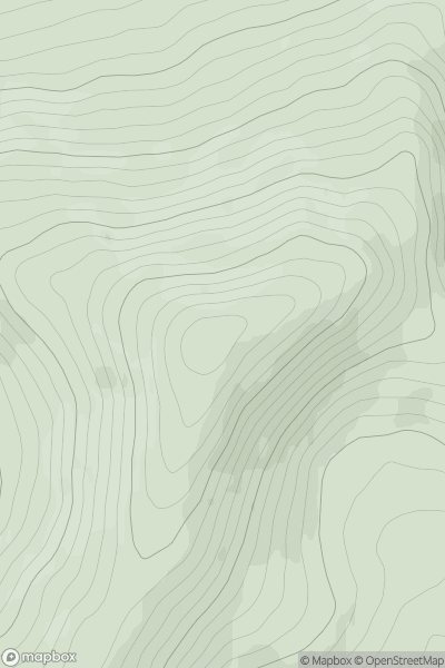 Thumbnail image for Duchray Hill (Mealna Letter) showing contour plot for surrounding peak