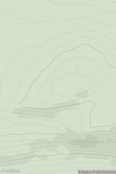 Thumbnail image for Mailer Hill (Kirkton Hill) showing contour plot for surrounding peak