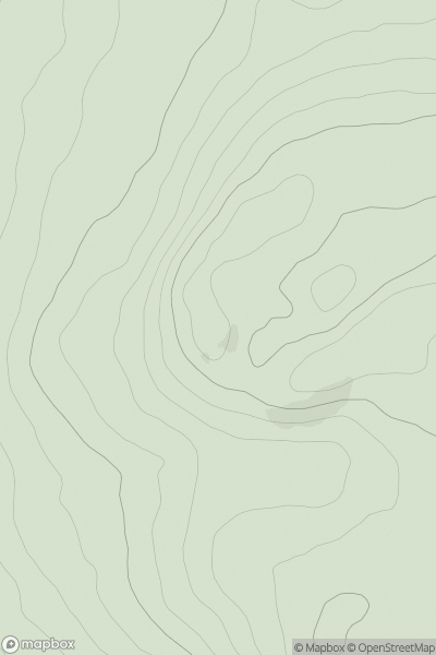 Thumbnail image for Cairngryffe Hill (quarried) showing contour plot for surrounding peak