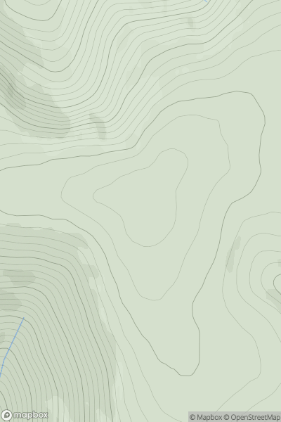 Thumbnail image for Hill of Wirren showing contour plot for surrounding peak