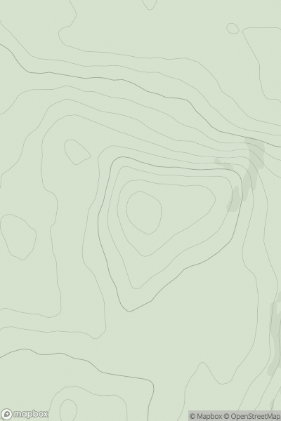 Thumbnail image for North Hill (Knockewart Hills) showing contour plot for surrounding peak