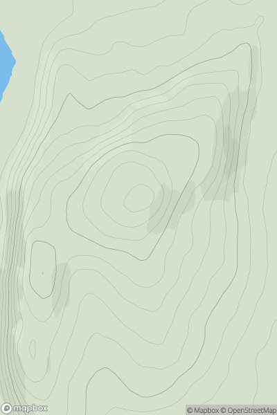 Thumbnail image for Goldenberry Hill showing contour plot for surrounding peak