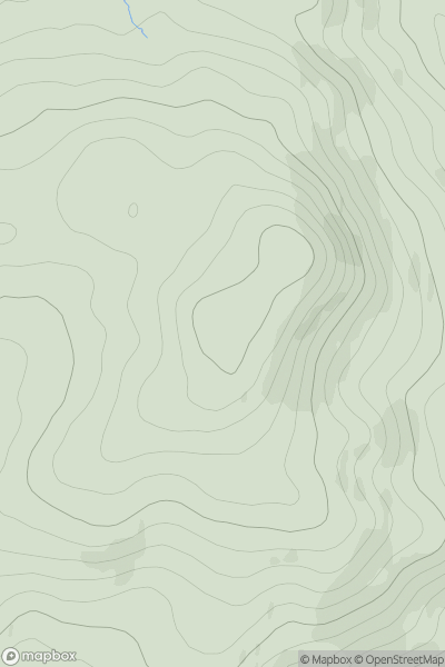 Thumbnail image for Auchensoul Hill showing contour plot for surrounding peak