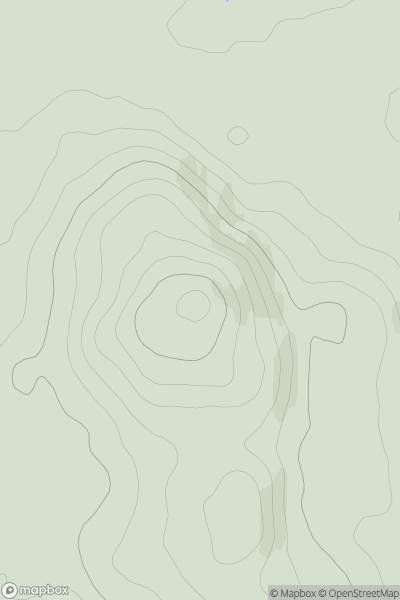 Thumbnail image for Artfield Fell showing contour plot for surrounding peak
