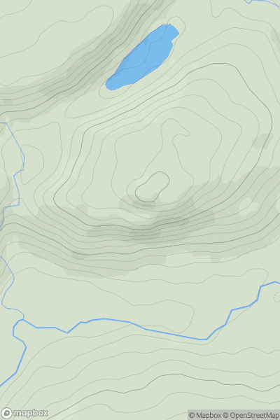 Thumbnail image for Craigdews Hill showing contour plot for surrounding peak