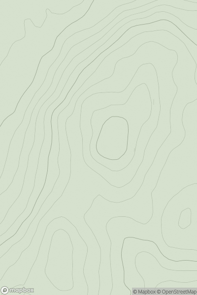 Thumbnail image for Culvennan Fell showing contour plot for surrounding peak