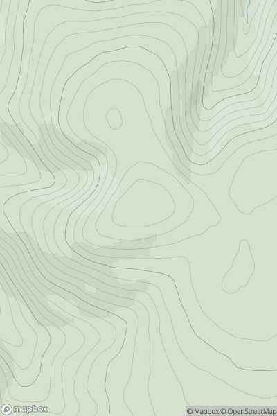 Thumbnail image for Wellgrain Dod showing contour plot for surrounding peak