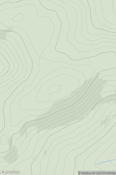 Thumbnail image for Green Hill (Bail Hill) showing contour plot for surrounding peak
