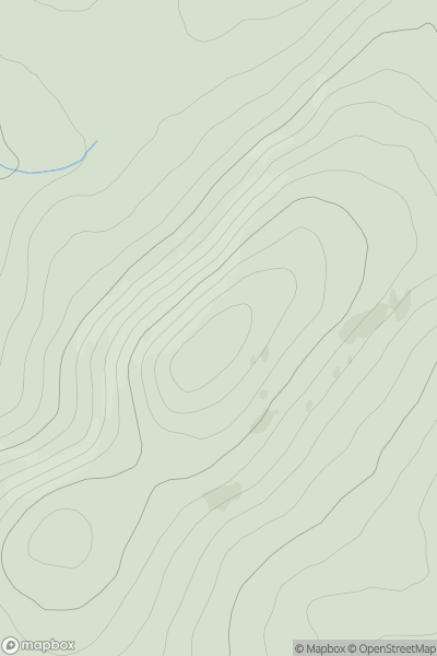 Thumbnail image for Cairn Kinney showing contour plot for surrounding peak