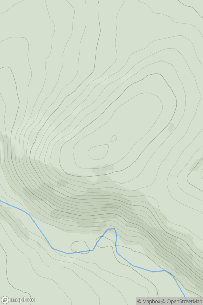 Thumbnail image for Spango Hill showing contour plot for surrounding peak