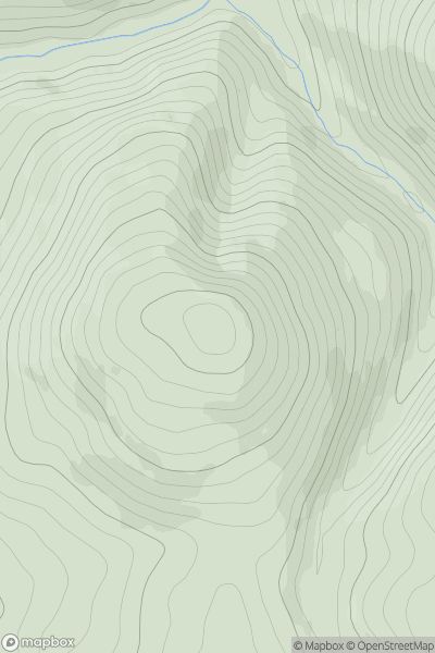Thumbnail image for Auchensow Hill showing contour plot for surrounding peak