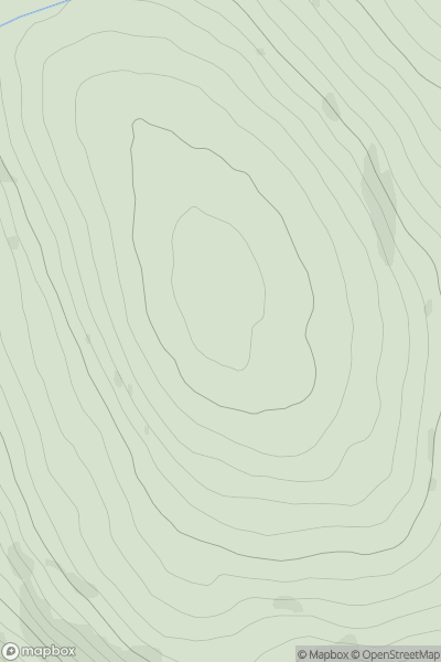 Thumbnail image for Cuil Hill showing contour plot for surrounding peak