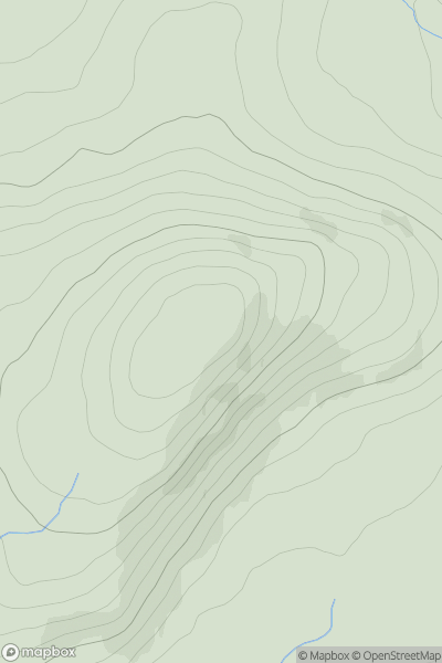 Thumbnail image for Castramon Hill showing contour plot for surrounding peak