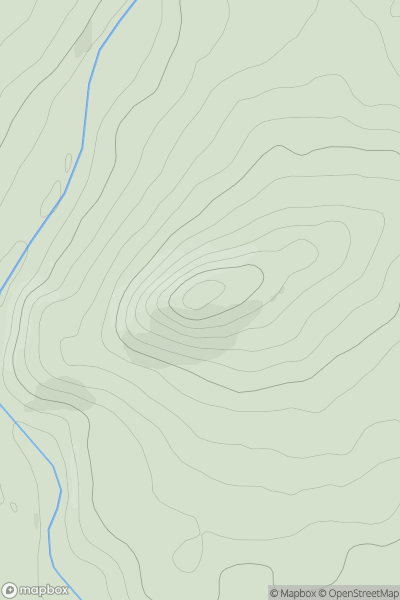 Thumbnail image for Dundeugh Hill showing contour plot for surrounding peak