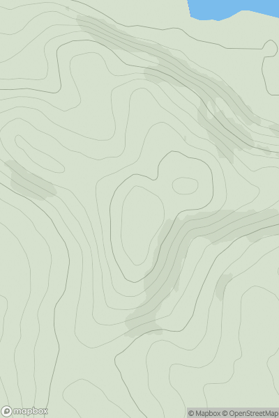 Thumbnail image for Lochbank Hill showing contour plot for surrounding peak