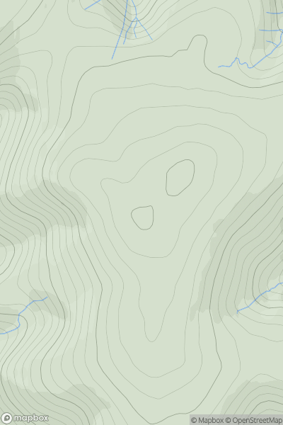 Thumbnail image for Dunslair Heights showing contour plot for surrounding peak